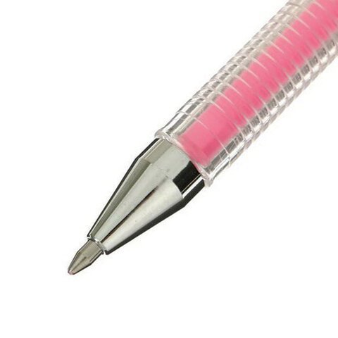 Ручка гелевая CROWN "Hi-Jell Pastel", РОЗОВАЯ ПАСТЕЛЬ, узел 0,8 мм, линия письма 0,5 мм, HJR-500P