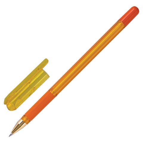 Ручка шариковая масляная с грипом MUNHWA "MC Gold LE", СИНЯЯ, корпус ассорти, узел 0,5 мм, MCL-02