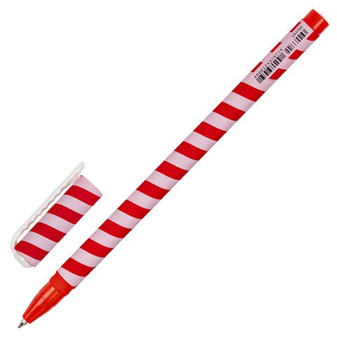 Ручка шариковая BRAUBERG SOFT TOUCH STICK "TWIST", СИНЯЯ, мягкое покрытие, узел 0,7 мм, 143702