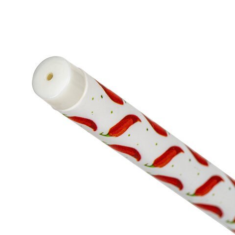 Ручка шариковая BRAUBERG SOFT TOUCH STICK "CHILI PEPPER", СИНЯЯ, мягкое покрытие, узел 0,7 мм, 143708
