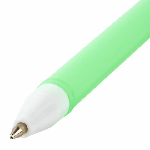 Ручка с топпером шариковая ЮНЛАНДИЯ "Цветущий кактус", корпус ассорти, СИНЯЯ, пишущий узел 0,7 мм, 143781