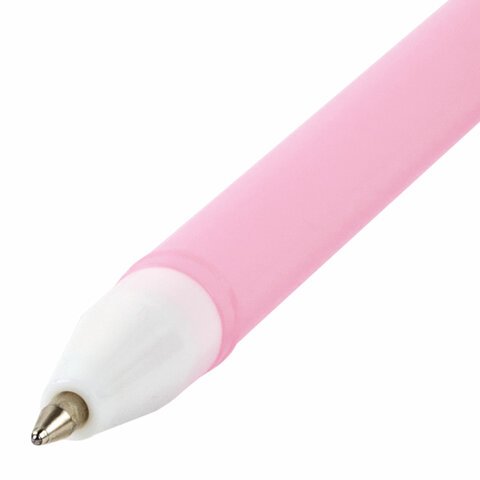 Ручка с топпером шариковая ЮНЛАНДИЯ "Лапка", корпус ассорти, СИНЯЯ, пишущий узел 0,7 мм, 143784