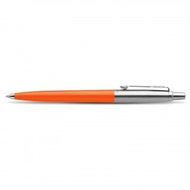 Ручка шариковая PARKER "Jotter Orig Orange", корпус оранжевый, детали хром, блистер, синяя, 2076054