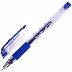 Ручка гелевая с грипом BRAUBERG "EXTRA GT", СИНЯЯ, стандартный узел 0,5 мм, линия 0,35 мм, 143915