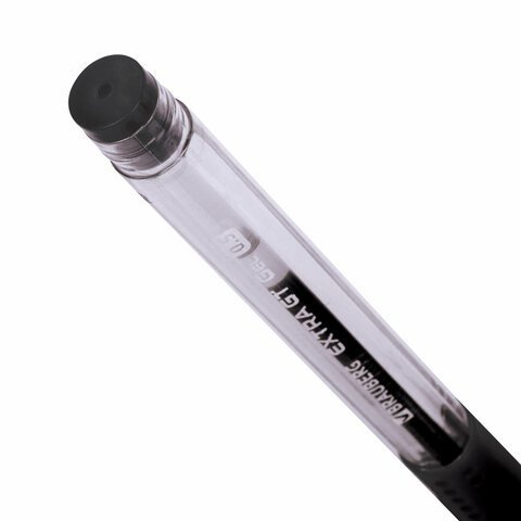 Ручка гелевая с грипом BRAUBERG "EXTRA GT NEEDLE", ЧЕРНАЯ, игольчатый узел 0,5 мм, линия 0,35 мм, 143918