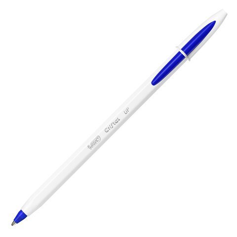 Ручки шариковые BIC "Cristal Up", НАБОР 4 шт., СИНИЕ, узел 1 мм, линия письма 0,32 мм, блистер, 949875