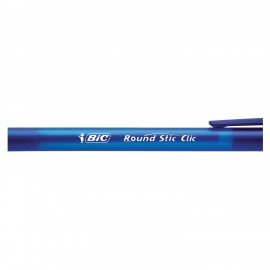 Ручки шариковые автоматические BIC "Round Stic Clic", НАБОР 3 шт., СИНИЕ, линия письма 0,32 мм, блистер, 926374