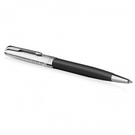 Ручка шариковая PARKER Sonnet Legacy of Flight, корп. серебристый, черная, 2227802