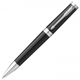 Ручка шариковая PARKER Ingenuity Black, кор. черный , серебристые детали, черная, 2181997