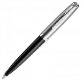 Ручка шариковая PARKER 51 Core Black CT M, корп. Черный, серебристые детали, черная, 2123493