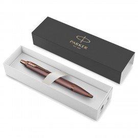 Ручка шариковая PARKER IM Monochrome Burgundy PVD, корпус бордо, синяя, 2190514