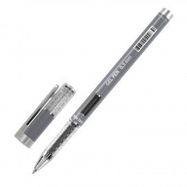 Ручка гелевая BRAUBERG "GEL ONE", ЧЕРНАЯ, стандартный узел 0,5 мм, линия письма 0,35 мм, 144037