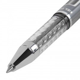 Ручка гелевая BRAUBERG "GEL ONE", ЧЕРНАЯ, стандартный узел 0,5 мм, линия письма 0,35 мм, 144037