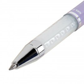 Ручка гелевая BRAUBERG "GEL ONE PASTEL", ЧЕРНАЯ, корпус ассорти, узел 0,5 мм, линия 0,35 мм, 144039