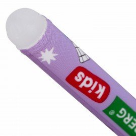 Ручки стираемые гелевые BRAUBERG KIDS "AMONG CATS", СИНИЕ, КОМПЛЕКТ 12 ШТУК, игольчатый наконечник 0,5 мм, линия 0,35 мм, 144099