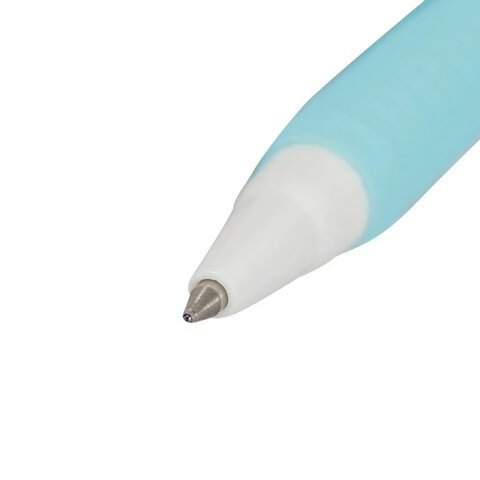 Ручка шариковая масляная автоматическая с грипом UNI "JetStream", СИНЯЯ, корпус бирюзовый, 0,35 мм, SXN-101FL AQUA