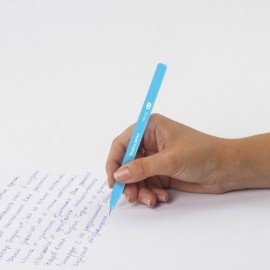 Ручка шариковая BRAUBERG TRIOS, СИНЯЯ, трехгранная, ассорти, игольчатый узел 0,7 мм, линия письма 0,5 мм, 144153