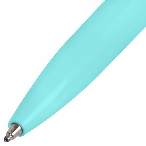 Ручка шариковая автоматическая BRAUBERG X17 PASTEL, СИНЯЯ, стандартный узел 0,7 мм, линия письма 0,5 мм, 144155
