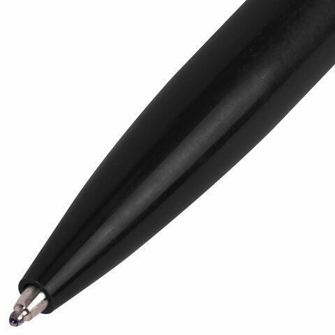 Ручка шариковая автоматическая ОФИСМАГ "M17", СИНЯЯ, корпус черный, стандартный узел 0,7 мм, линия письма 0,5 мм, 144159
