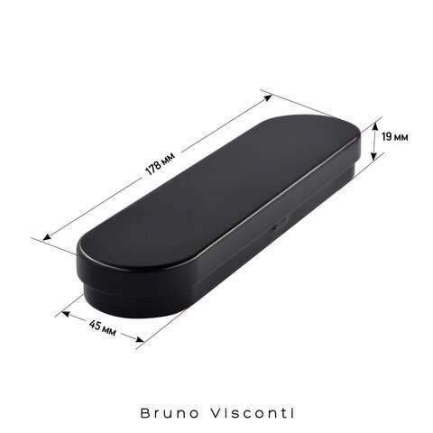 Ручка подарочная шариковая BRUNO VISCONTI "Milano", корпус черный, 1 мм, синяя, 20-0224/01