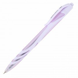 Ручка шариковая автоматическая BRAUBERG ULTRA COLOR PASTEL, soft-touch, СИНЯЯ, пишущий узел 0,7 мм, линия 0,35 мм, 144204