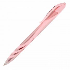Ручка шариковая автоматическая BRAUBERG ULTRA COLOR PASTEL, soft-touch, СИНЯЯ, пишущий узел 0,7 мм, линия 0,35 мм, 144204