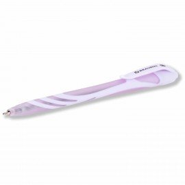 Ручка шариковая автоматическая BRAUBERG ULTRA COLOR PASTEL, soft-touch, СИНЯЯ, пишущий узел 0,7 мм, линия 0,35 мм, 144204