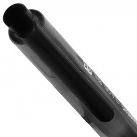 Ручка гелевая автоматическая с грипом BRAUBERG "GLA", ЧЕРНАЯ, стандартный узел 0,5 мм, линия письма 0,35 мм, 144215