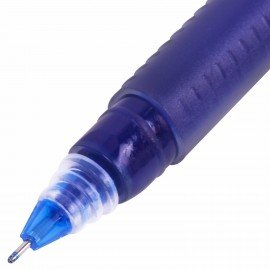 Ручка гелевая BRAUBERG "GL-2000", СИНЯЯ, японские чернила, длина письма 2000 метров, линия письма 0,35 мм, 144218