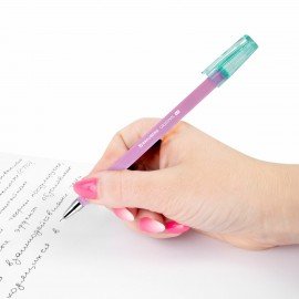 Ручки гелевые BRAUBERG ORIGINAL, ЧЕРНЫЕ, НАБОР 4 штуки, игольчатый узел 0,5 мм, линия письма 0,35 м, 144247