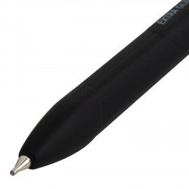 Ручка шариковая масляная автоматическая BRAUBERG "Extra Glide RT SOFT BLK", СИНЯЯ, игольчатый наконечник 0,7 мм, линия 0,5 мм, 144261