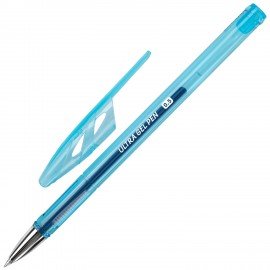 Ручка гелевая BRAUBERG "ULTRA GEL PASTEL", СИНЯЯ, стандартный наконечник 0,5 мм, линия письма 0,35 мм, 144272