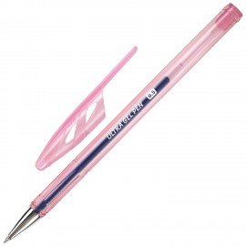 Ручка гелевая BRAUBERG "ULTRA GEL PASTEL", СИНЯЯ, стандартный наконечник 0,5 мм, линия письма 0,35 мм, 144272