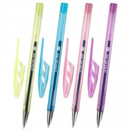 Ручка гелевая BRAUBERG "ULTRA GEL PASTEL", СИНЯЯ, стандартный наконечник 0,5 мм, линия письма 0,35 мм, 144272