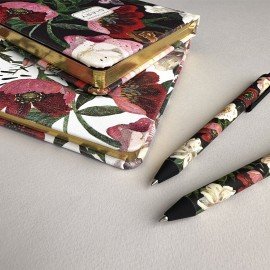 Ручка шариковая автоматическая BRUNO VISCONTI "ArtClick", СИНЯЯ, Flora.Black, ассорти, 0,5 мм, 20-0374/01