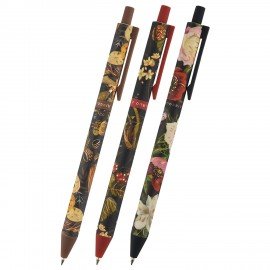 Ручка шариковая автоматическая BRUNO VISCONTI "ArtClick", СИНЯЯ, Flora.Black, ассорти, 0,5 мм, 20-0374/01