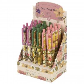 Ручка шариковая автоматическая BRUNO VISCONTI "ArtClick", СИНЯЯ, Flora.Bloom, ассорти, 0,5 мм, 20-0374/02