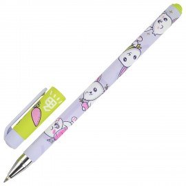 Ручка шариковая BRUNO VISCONTI "HappyWrite", синяя, Kawaii.Зайчик, 0,5 мм, линия 0,38 мм, 20-0215/59