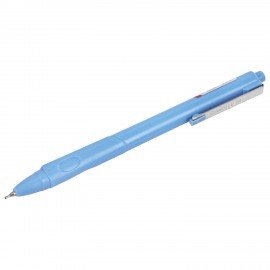 Ручка шариковая автоматическая с грипом BRAUBERG "COMFORT GRIP", СИНЯЯ, игольчатый наконечник 0,7 мм, линия письма 0,35 мм, 144323