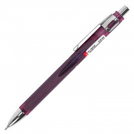 Ручка шариковая автоматическая с грипом BRAUBERG "STYLE RT", СИНЯЯ, игольчатый наконечник 0,7 мм, линия письма 0,35 мм, 144324