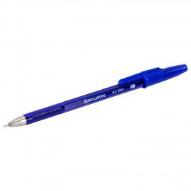 Ручка шариковая BRAUBERG "927 PRO" "WRITING 3.0", СИНЯЯ, пишущий узел 0,5 мм, линия письма 0,25 мм, 144337