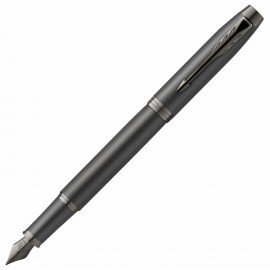 Ручка перьевая PARKER IM Professionals Monochrome Titanium, темно-серый лак, сталь, с, 2172959
