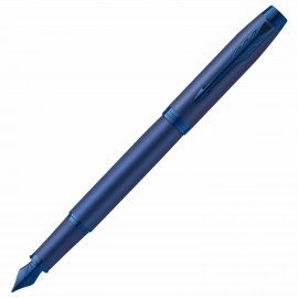 Ручка перьевая PARKER IM Professionals Monochrome Blue, синий металлик, нерж. сталь,, 2172964