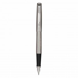 Набор PARKER Jotter Stainless Steel GT: шариковая ручка синяя и перьевая ручка синяя,, 2093258