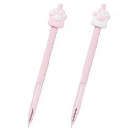 Ручка с топпером шариковая автоматическая FUNSTER "CAT PAW", СИНЯЯ, ассорти, пишущий узел 0,7 мм, линия письма 0,35 мм, 144376