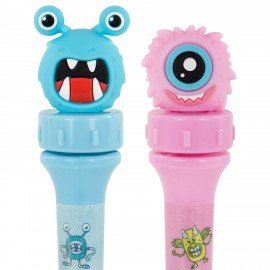 Ручка-спиннер с топпером шариковая FUNSTER "MONSTERS", СИНЯЯ, ассорти, пишущий узел 0,7 мм, линия письма 0,35 мм, 144381