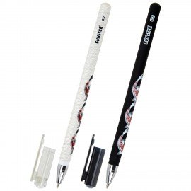 Ручка шариковая с принтом FUNSTER STICK "FISH KOI", СИНЯЯ, SOFT TOUCH покрытие, узел 0,7 мм, линия письма 0,35 мм, 144388