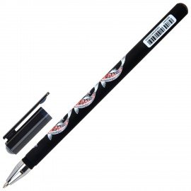Ручка шариковая с принтом FUNSTER STICK "FISH KOI", СИНЯЯ, SOFT TOUCH покрытие, узел 0,7 мм, линия письма 0,35 мм, 144388