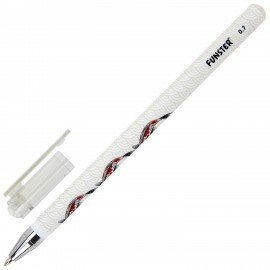 Ручка шариковая с принтом FUNSTER STICK "FISH KOI", СИНЯЯ, SOFT TOUCH покрытие, узел 0,7 мм, линия письма 0,35 мм, 144388