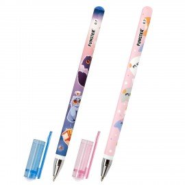 Ручка шариковая с принтом FUNSTER STICK "FAT CATS", СИНЯЯ, SOFT TOUCH покрытие, узел 0,7 мм, линия 0,35 мм, 144389